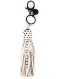 studded tassel keyring