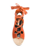 platform tied-up sandals