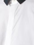 geometric detail collar shirt