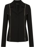 zip detail blazer