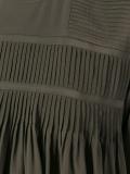 pleated panel longsleveed blouse