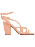 strappy block heel sandals 