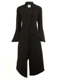 top double-breasted mid coat