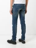 panelled slim-fit jeans