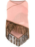 fringed trim cape 