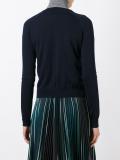 round neck cropped cardigan