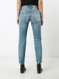 cropped tapered jeans