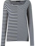 longsleeved striped blouse