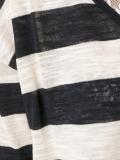 lace detailing striped jumper