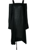 folded neck dress