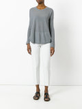 super fine elbow patch jumper