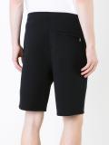 fleur-de-lis embroidered shorts