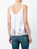 embroidered flowers cami