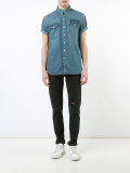 shortsleeved denim shirt