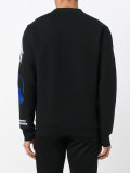faded stamp print sweatshirt