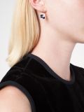 quilted CC earrings