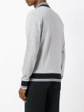 logo zip cardigan 