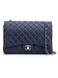 maxi double flap shoulder bag