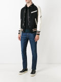panelled bomber jacket 