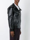 zipped hood jacket 