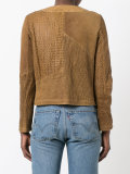 perforated trim jacket 