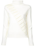 ribbed trim jumper 