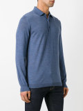 heathered polo shirt