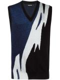 Tiger Flash lamé V-neck vest