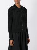 ribbed cropped cardigan