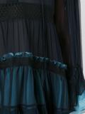 tiered colour block dress