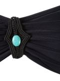 embellished bandeau bikini set