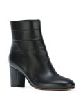 chunky heel ankle boots
