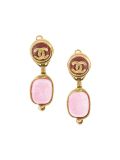 CC logo gripoix clip-on earrings