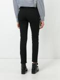 perforated detail skinny jeans