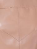 cropped lambskin top