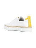 'Slider' trainers with espadrille trim