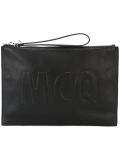 Oversized McQ logo clutch