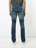 striped slim-fit jeans