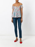 floral print bardot top 