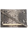 snakeskin effect clutch 