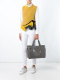 logo embossed large tote