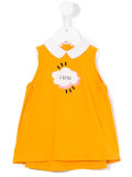 logo cloud print dress