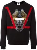 mask print sweatshirt