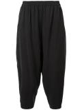 tapered drop-crotch trousers