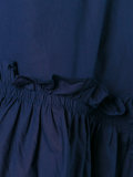 asymmetric ruffle shirt