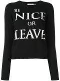 'nice' print sweater