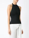 round neck sleeveless blouse