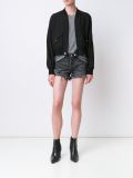 frayed denim shorts