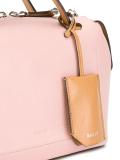 striped strap tote