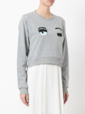 embellished eyes sweatshirt